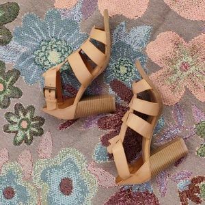 Strappy heeled sandals